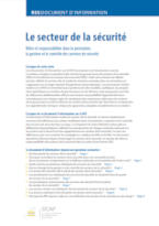 Le Secteur de la Sécurité