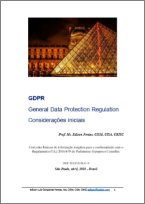 GDPR - General Data Protection Regulation - Considerações iniciais