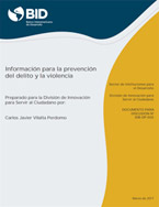 Información para la Prevención del Delito y la Violencia
