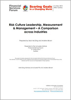 Risk Culture Leadership, Measurement & Management
