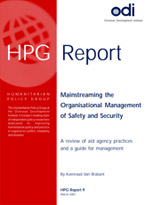 Mainstreaming the Organisational Management of Safety and Security