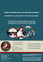 Agent de Prévention et de Sécurité de France - Apprenez à Recruter vos Employeurs