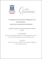 Les Politiques de Prévention de la Délinquance et de Sécurité Publique